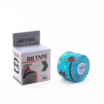 BB tape taśma kinezjologiczna 5 cm x 5 m - niebieska żyrafa