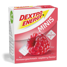 Glukoza Dextro Energy minis o smaku malinowym z witaminą C - 50g