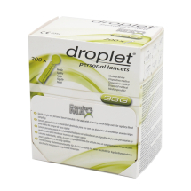 Lancety Droplet 33G (0,20mm) uniwersalne op. 200 sztuk