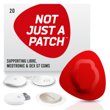 Not Just A Patch, plastry na sensory FreeStyle Libre i Medtronic - czerwone, 20 szt. [1 plaster = 5,95 zł]