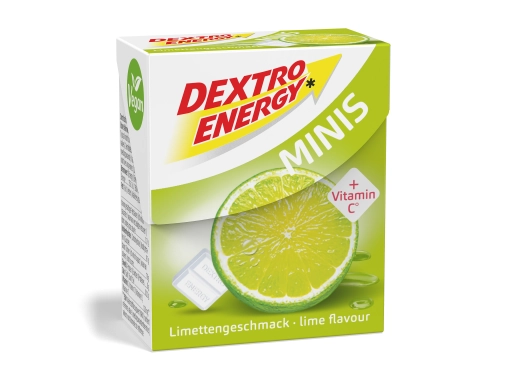 Glukoza DEXTRO ENERGY Minis o smaku limonki 50g (33 pastylki)