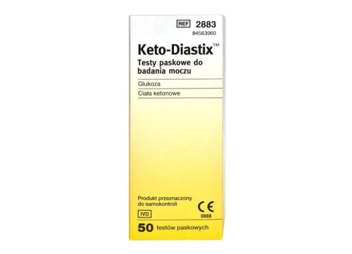 Testy paskowe KETO-DIASTIX® 50 sztuk